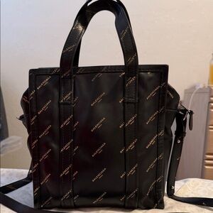 Balenciaga Black Shoulder Bag with Gold Accents $400